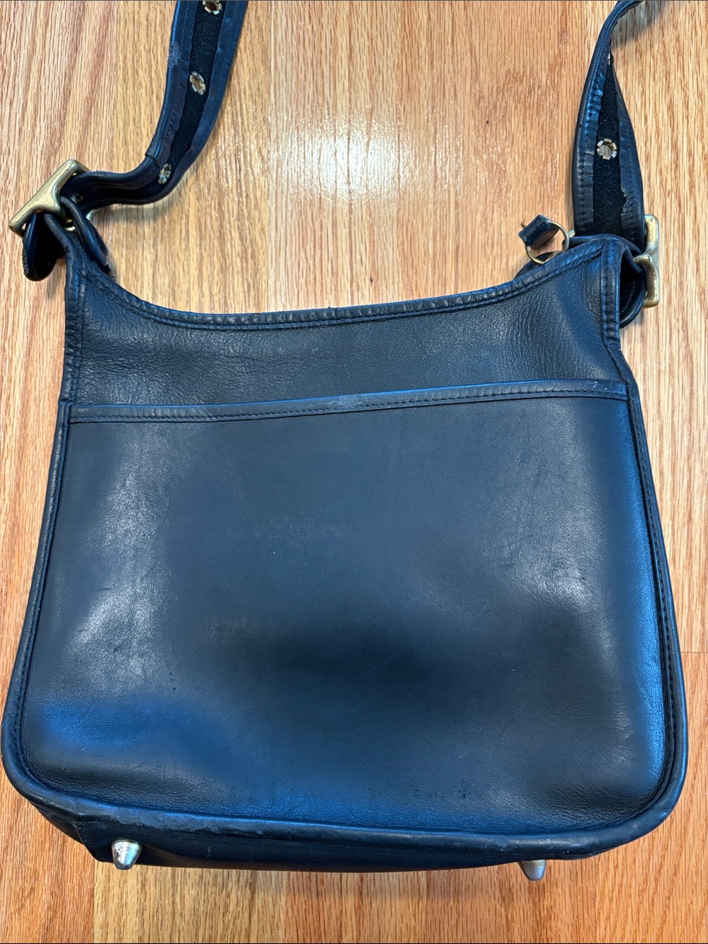 COACH Janice 9966 Black Leather Crossbody Bag - Picture 8 of 16